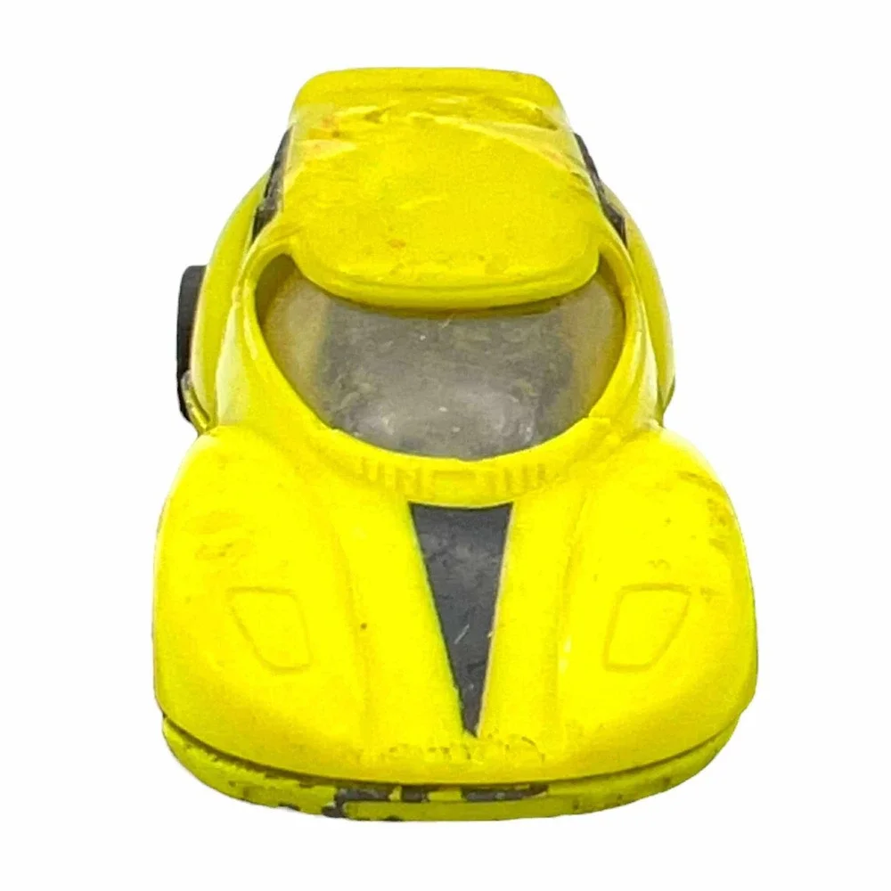 Hot Wheels 1991 Mattel Yellow Futuristic Race Car Diecast Vintage VT ID‎ China